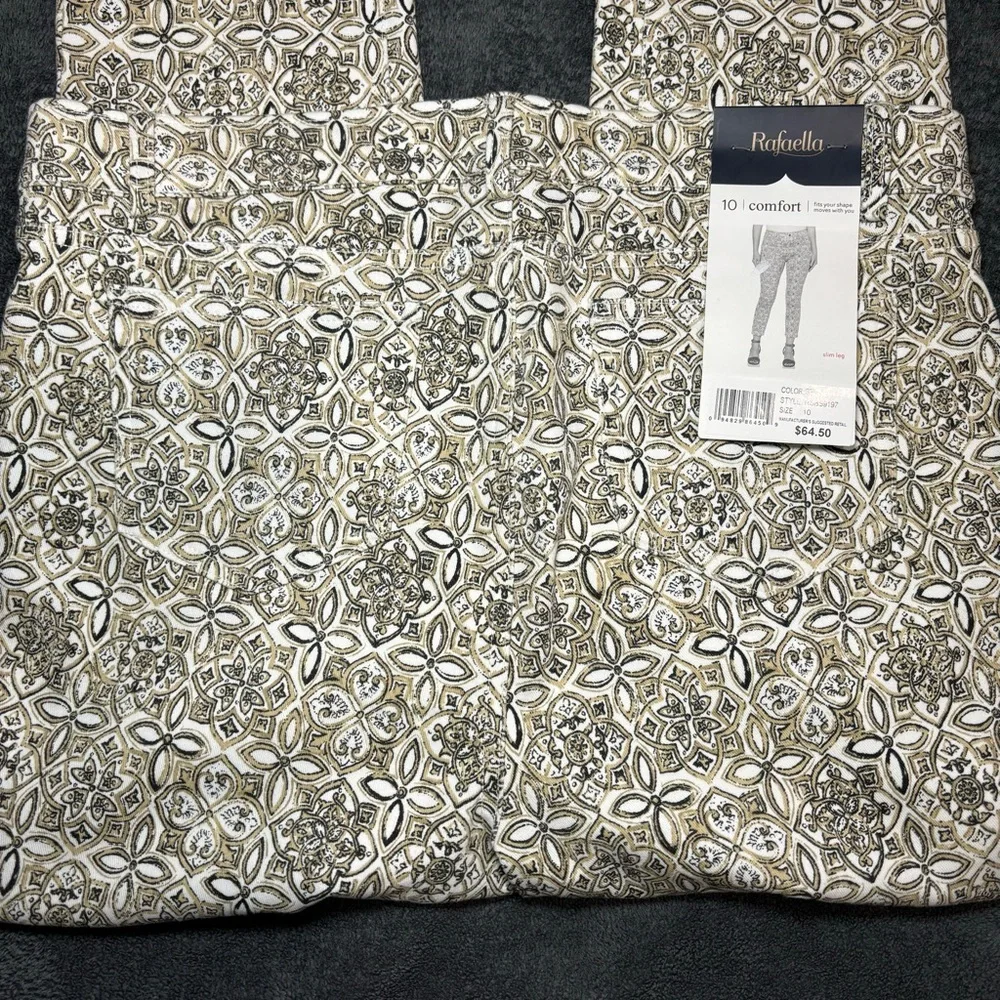 RAFAELLA Stone Comfort Stretch Dressy Slim‎ Leg Pull On Pants NWT